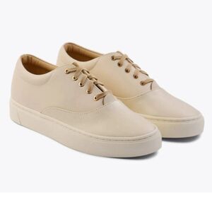 Nisolo Everyday Classic Leather Sneaker Water Resistant 10 Bone